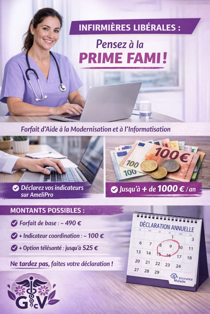 Affiche avec détail prime FAMI